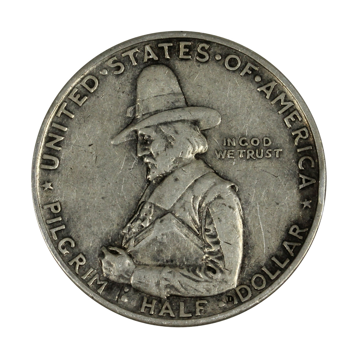 1920 Pilgrim Tercentenary USA Half Dollar VF-EF (V-30) $