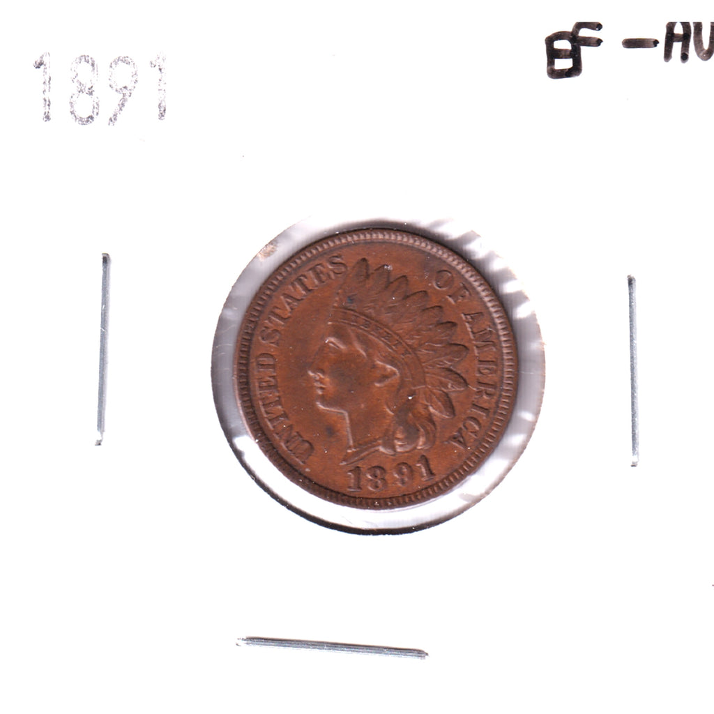 1891 USA Cent EF-AU (EF45)
