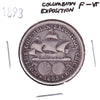 1893 Columbian Exposition USA Half Dollar F-VF (F15)