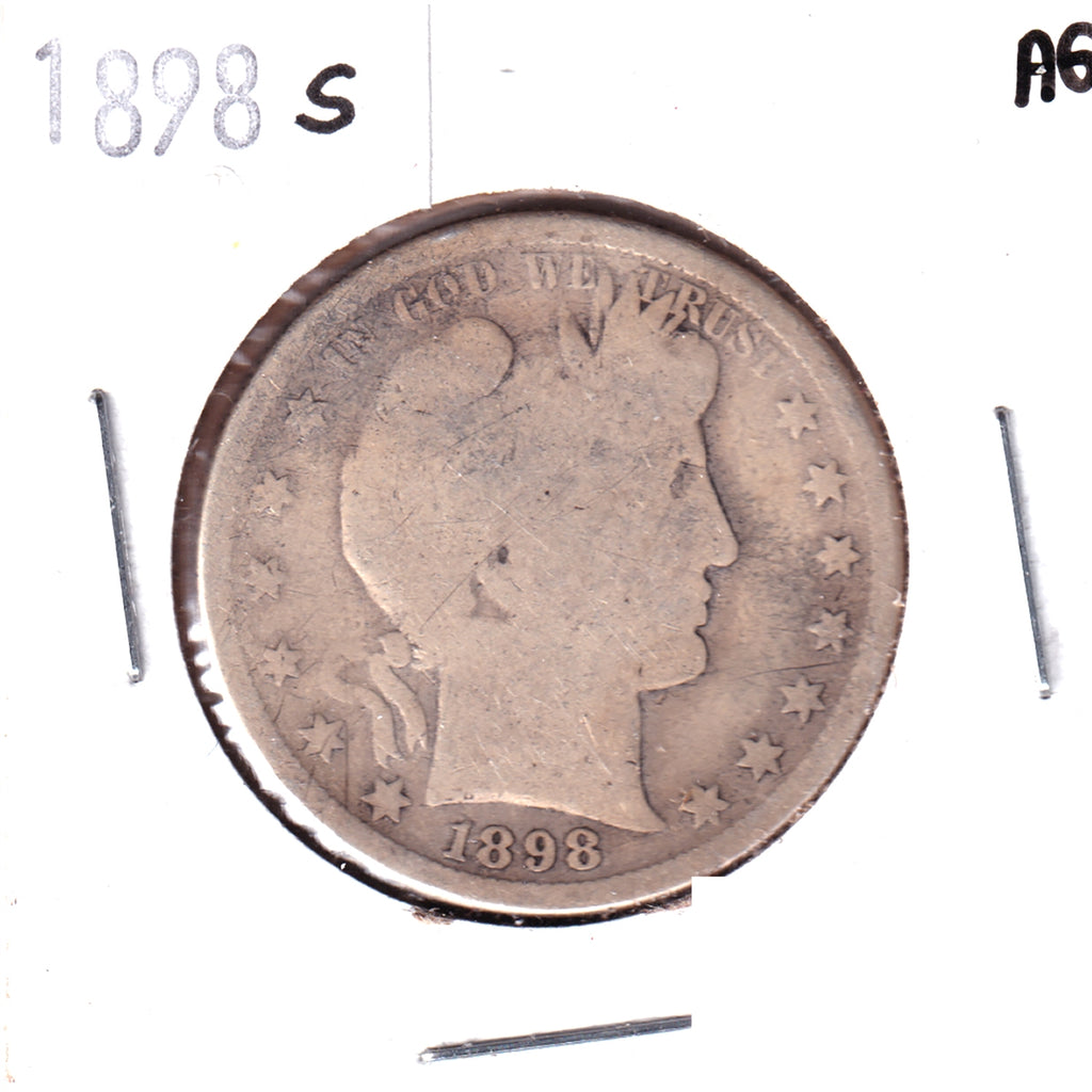 1898 S USA Half Dollar About Good (AG3)
