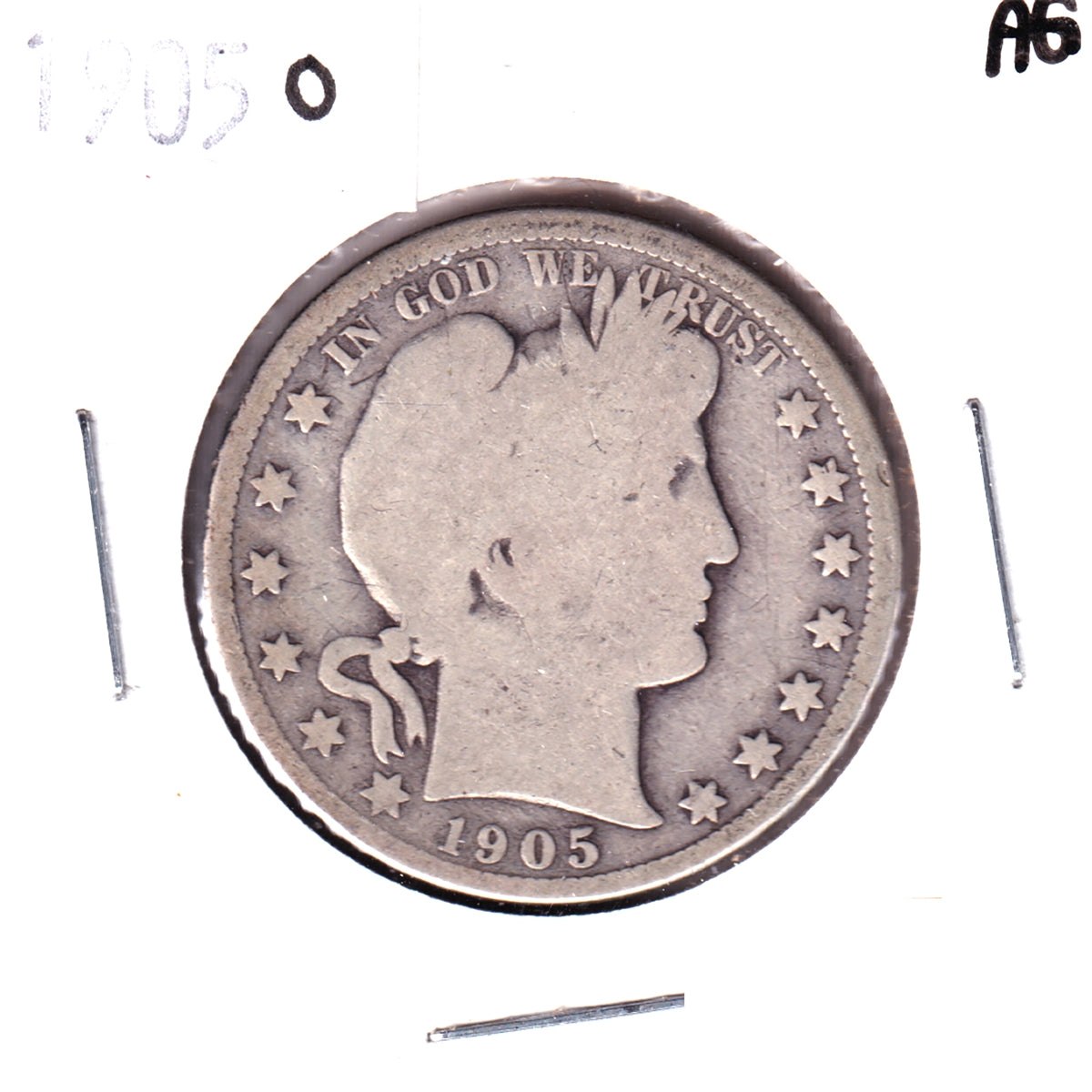 1905 O USA Half Dollar About Good (AG3)