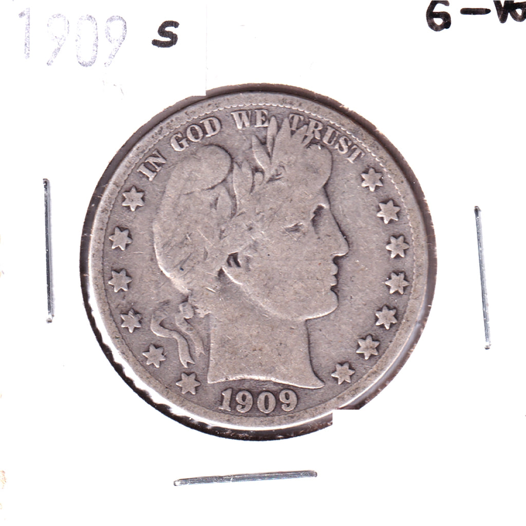 1909 S USA Half Dollar G-VG (G6)