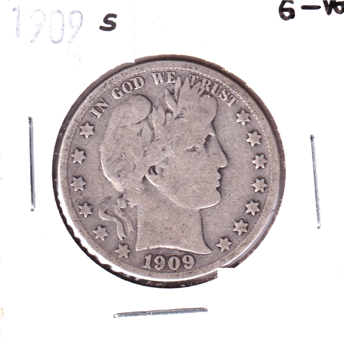 1909 S USA Half Dollar G-VG (G6)