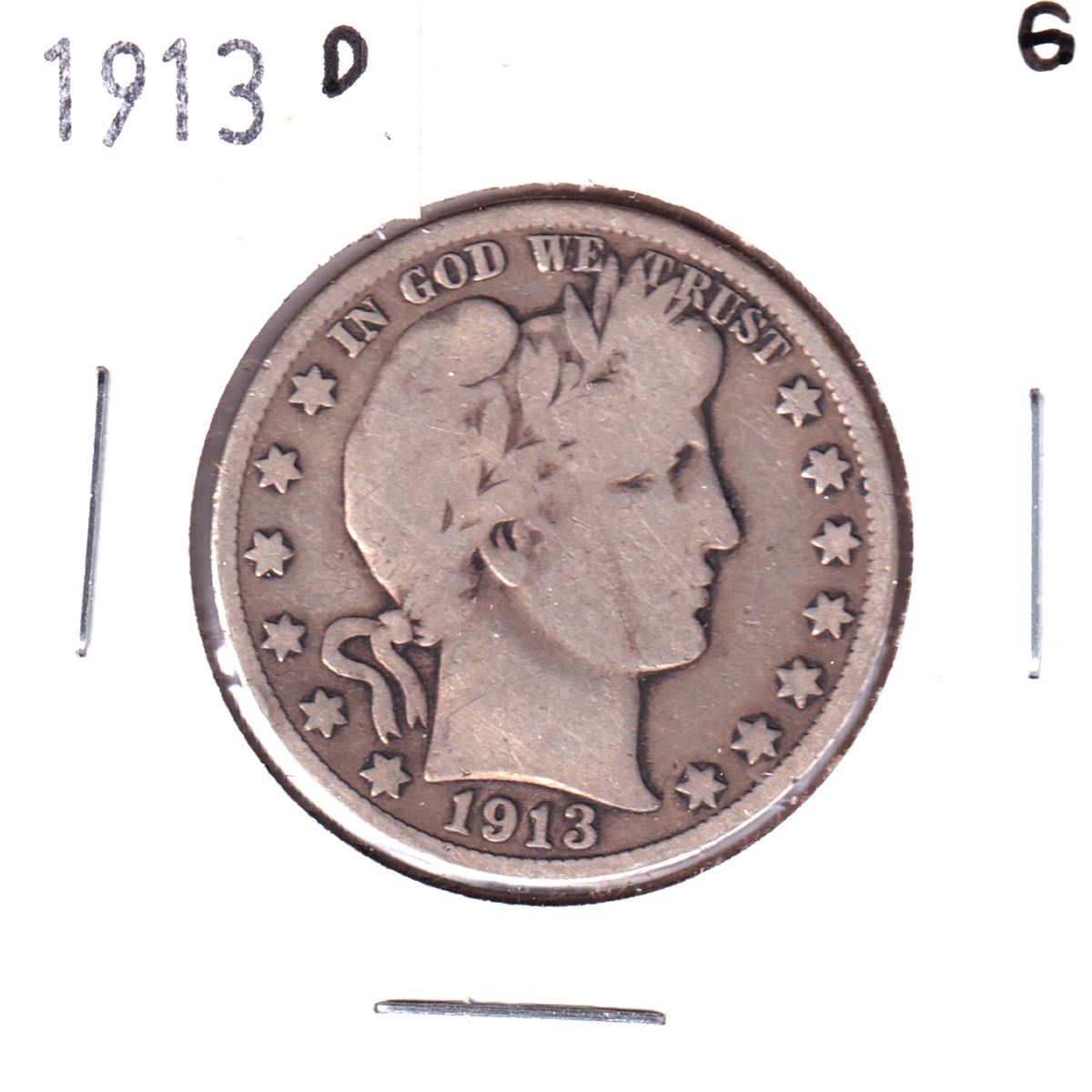 1913 D USA Half Dollar Good (G4)