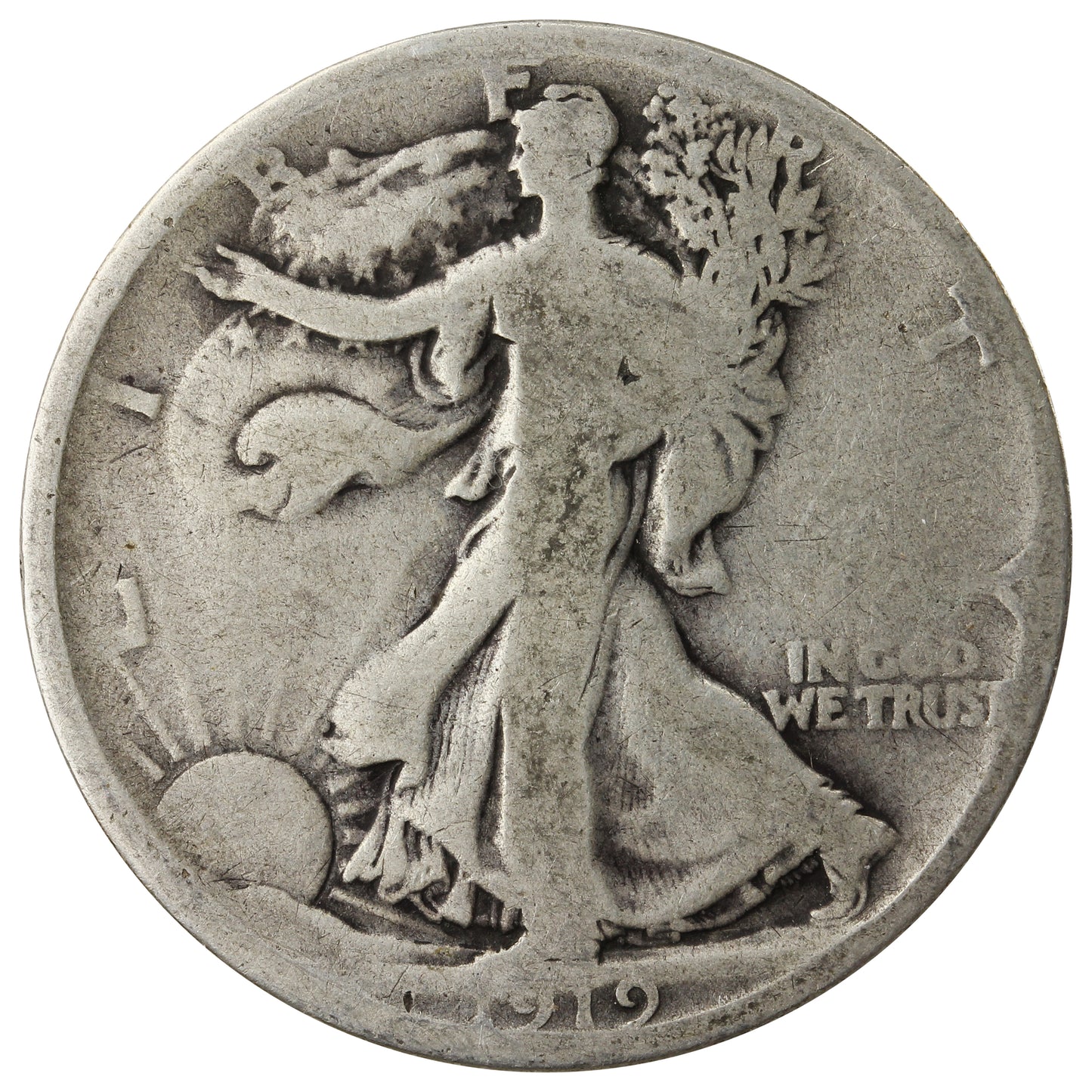 1919 D USA Half Dollar Good (G4)