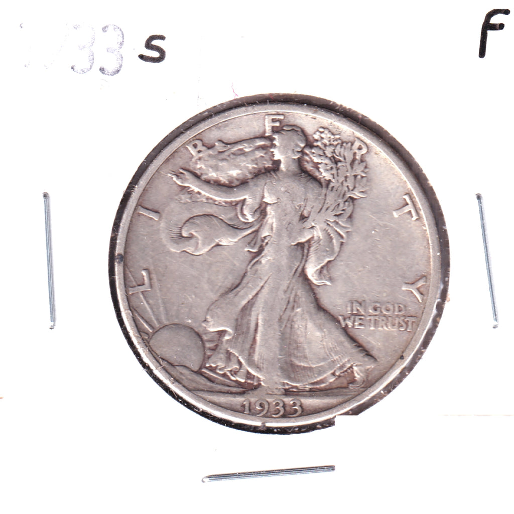1933 S USA Half Dollar Fine (F12)