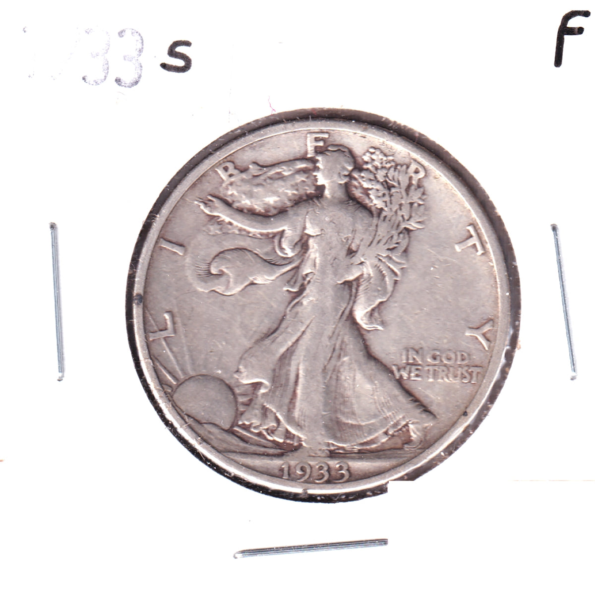 1933 S USA Half Dollar Fine (F12)