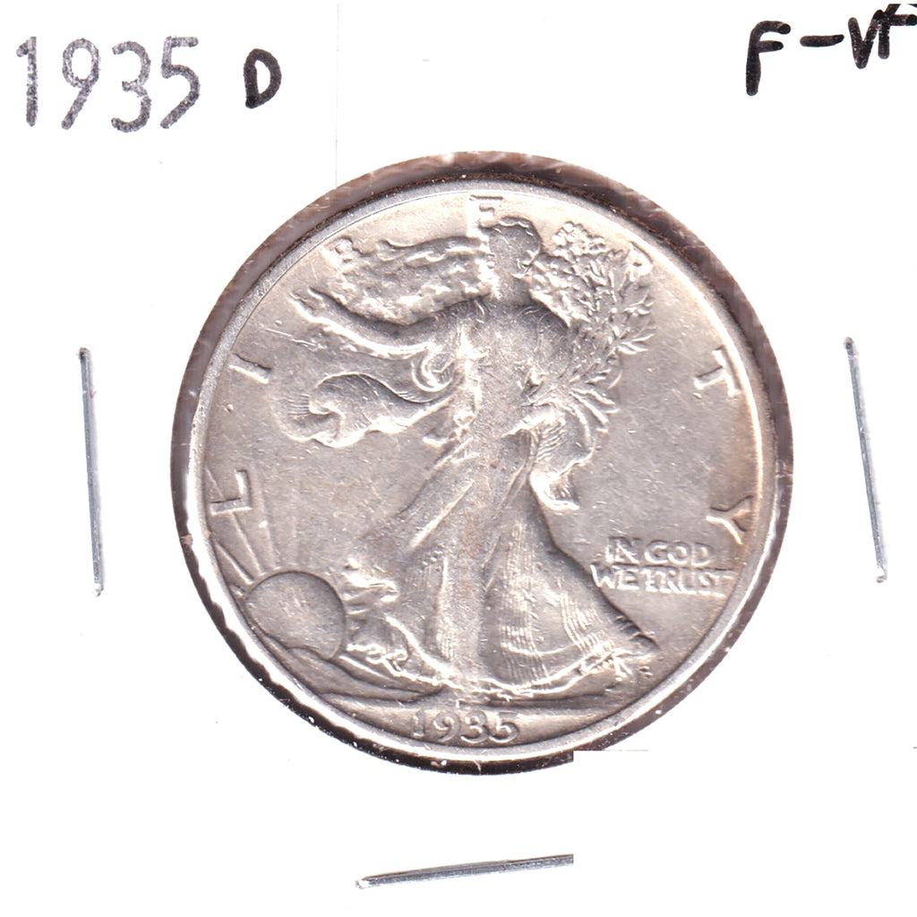 1935 D USA Half Dollar F-VF (F15)
