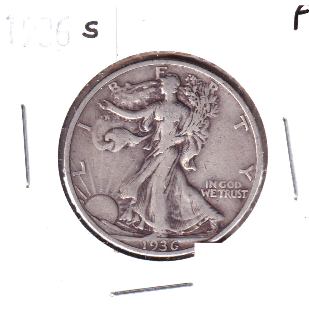 1936 S USA Half Dollar Fine (F12)