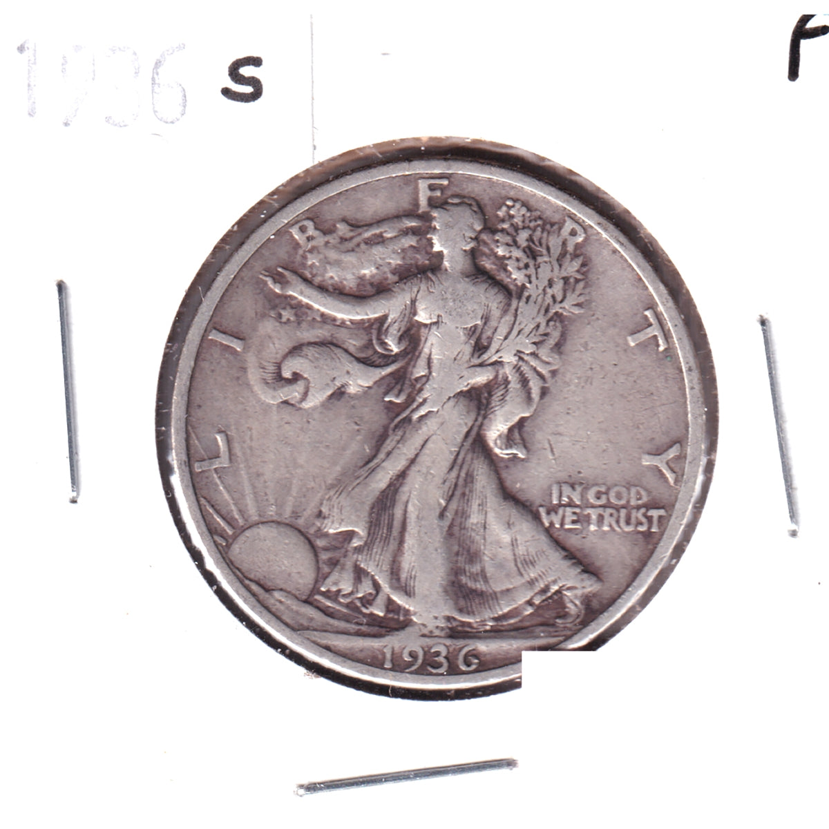 1936 S USA Half Dollar Fine (F12)