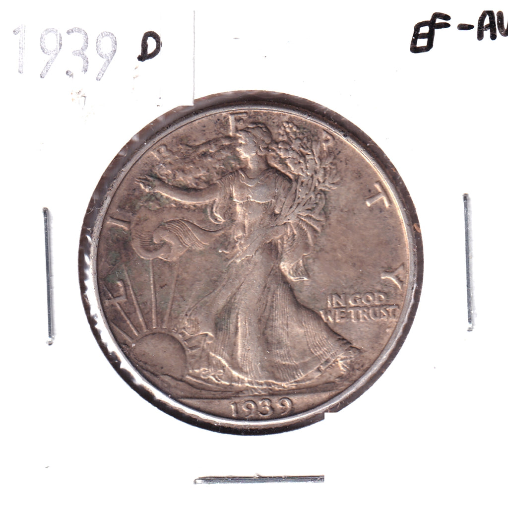 1939 D USA Half Dollar EF-AU (EF45)