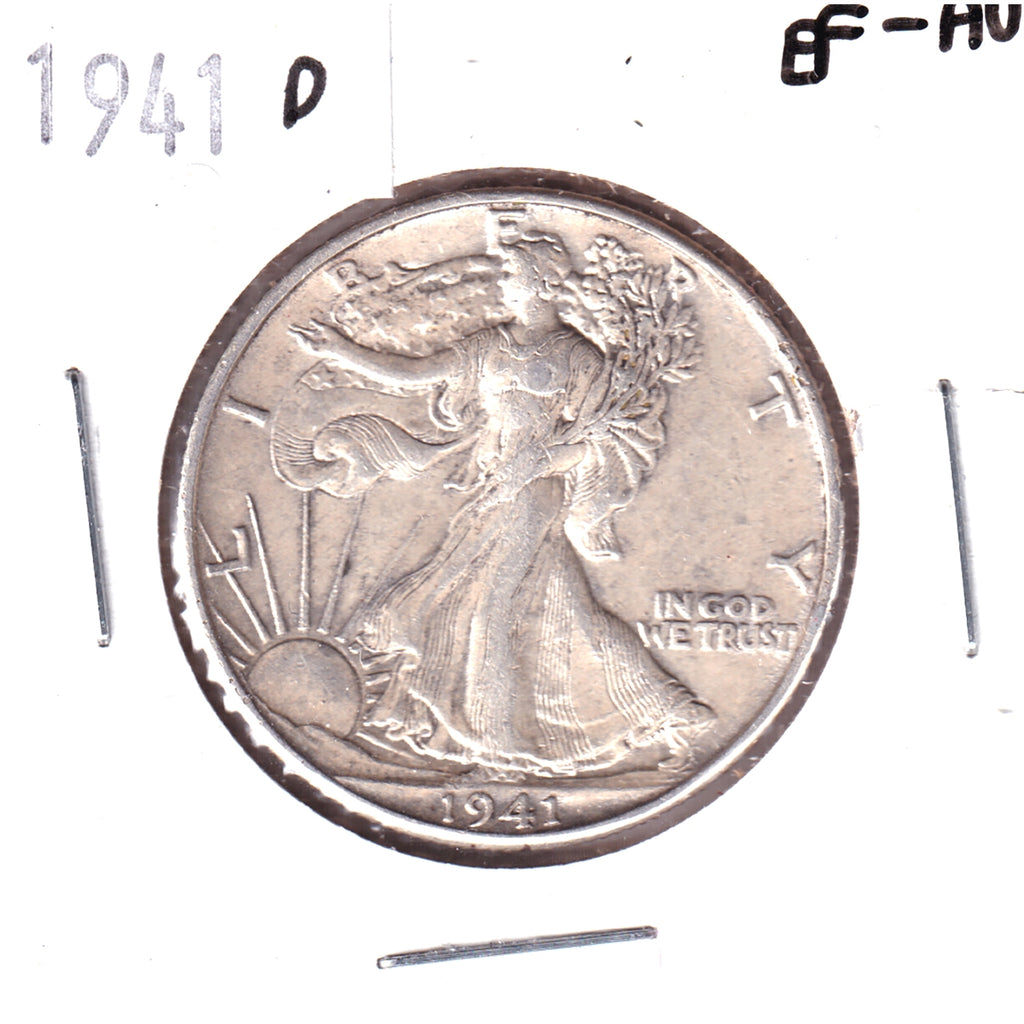 1941 D USA Half Dollar EF-AU (EF45)