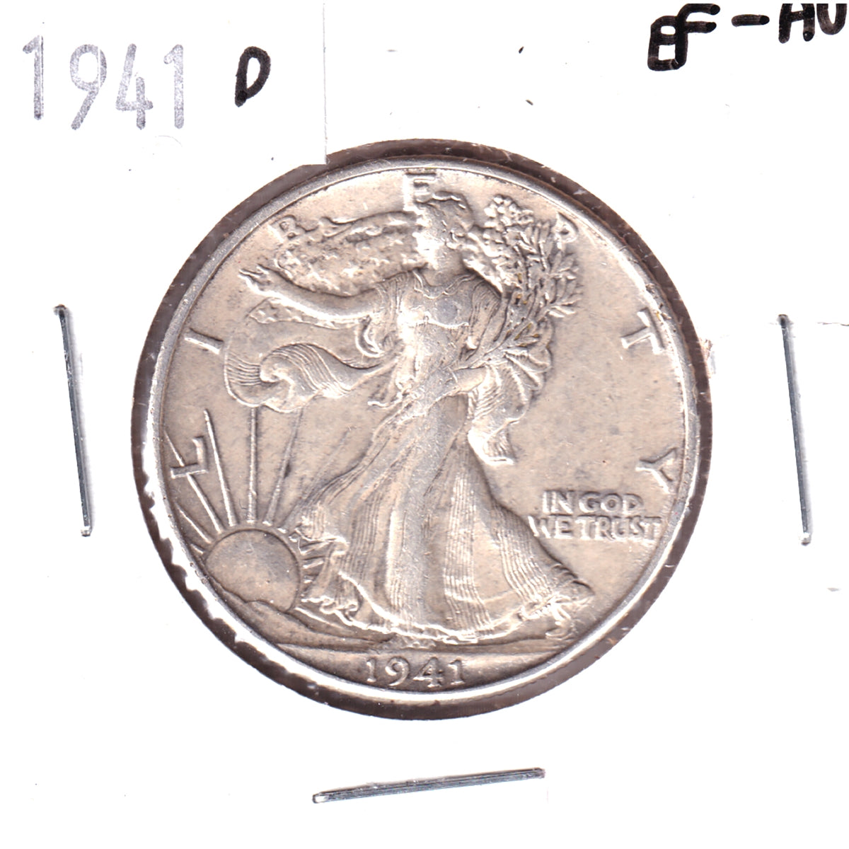1941 D USA Half Dollar EF-AU (EF45)