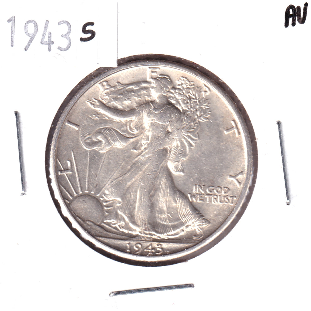 1943 S USA Half Dollar Almost Uncirculated (AU50)