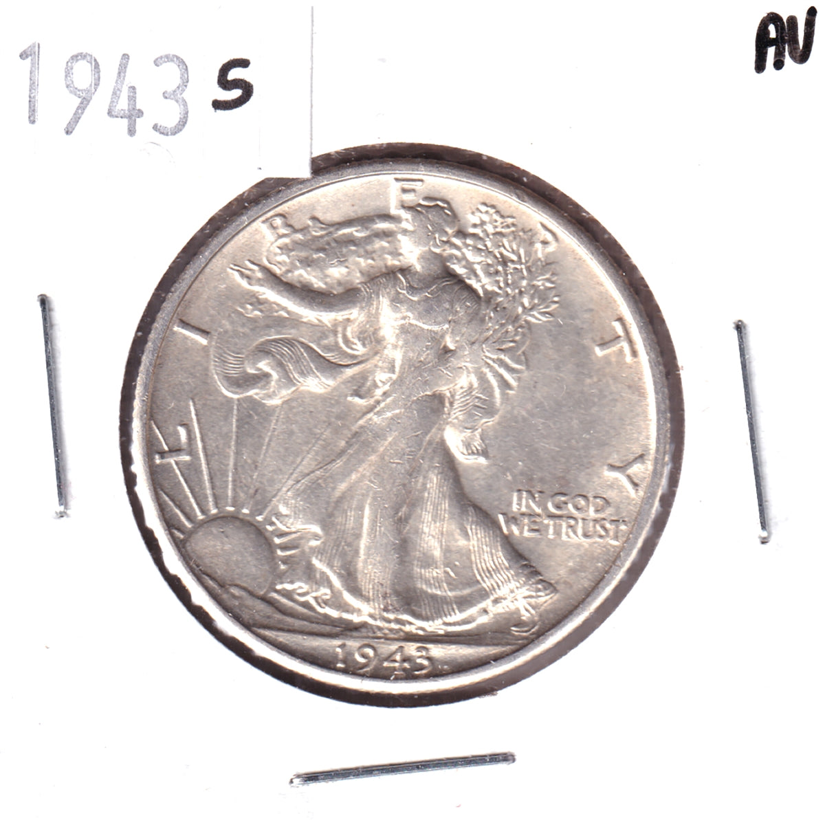 1943 S USA Half Dollar Almost Uncirculated (AU50)