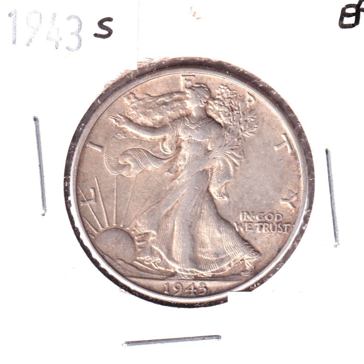 1943 S USA Half Dollar Extra Fine (EF40)