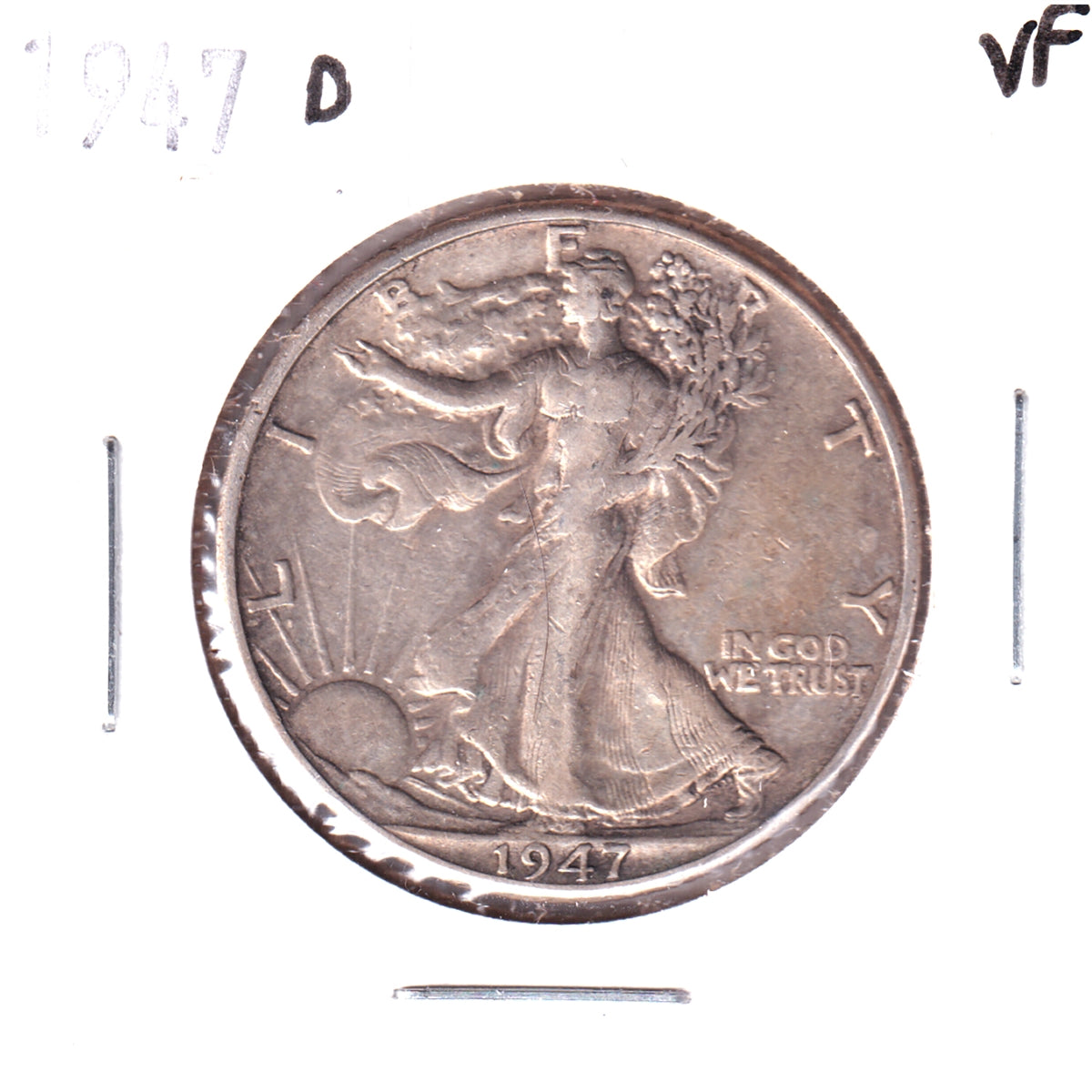1947 D USA Half Dollar Very Fine (VF20)