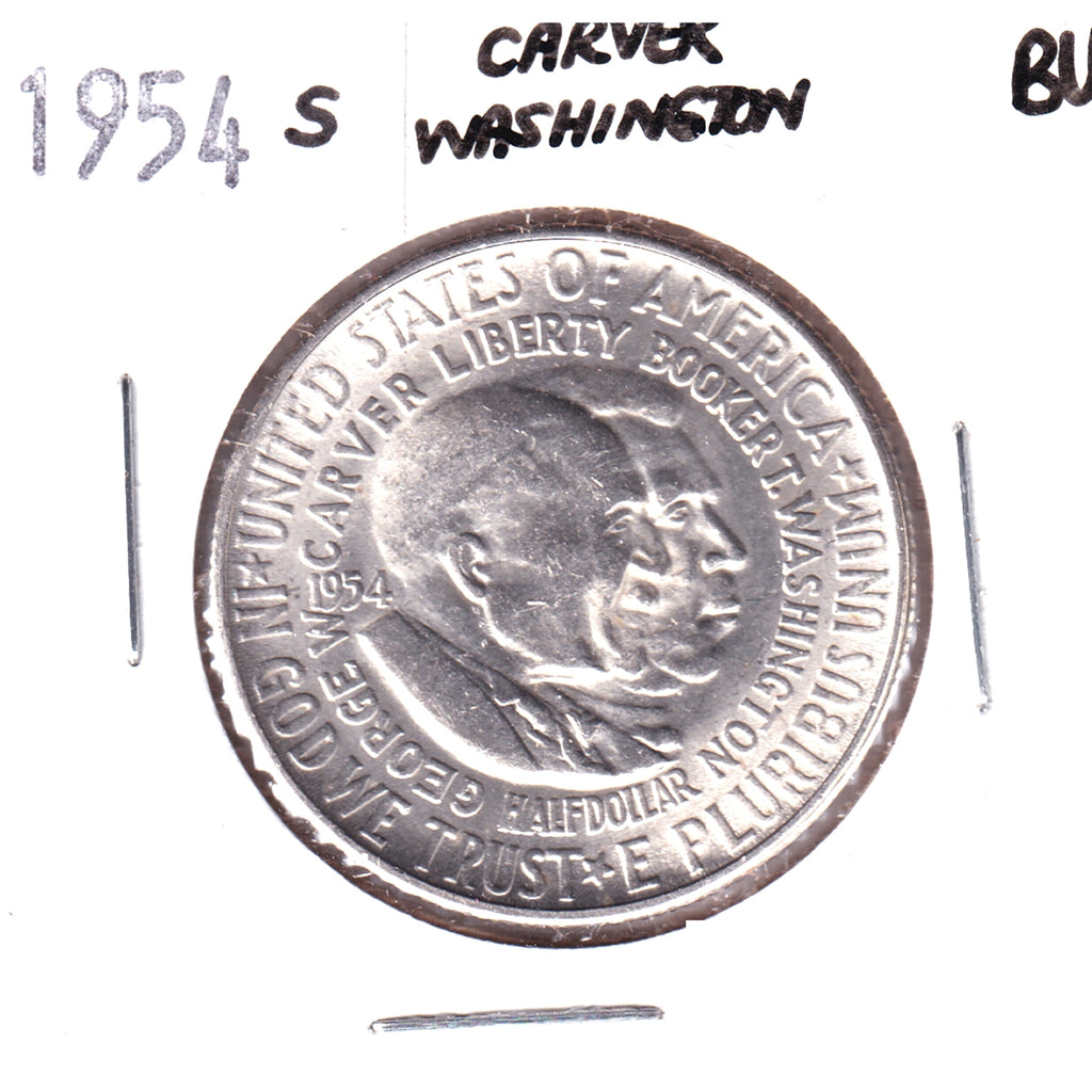 1954 S Carver-Washington USA Half Dollar Brilliant Uncirculated (MS63)