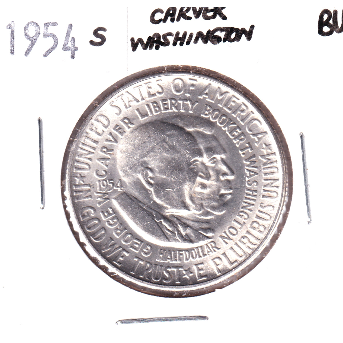1954 S Carver-Washington USA Half Dollar Brilliant Uncirculated (MS63)