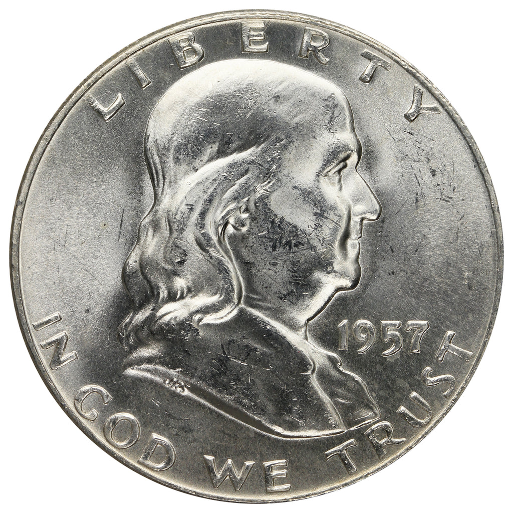 1957 D USA Half Dollar Choice Brilliant Uncirculated (MS64)
