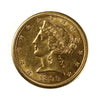 1899 S USA $5.00 Gold Half Eagle AU-UNC (AU55)