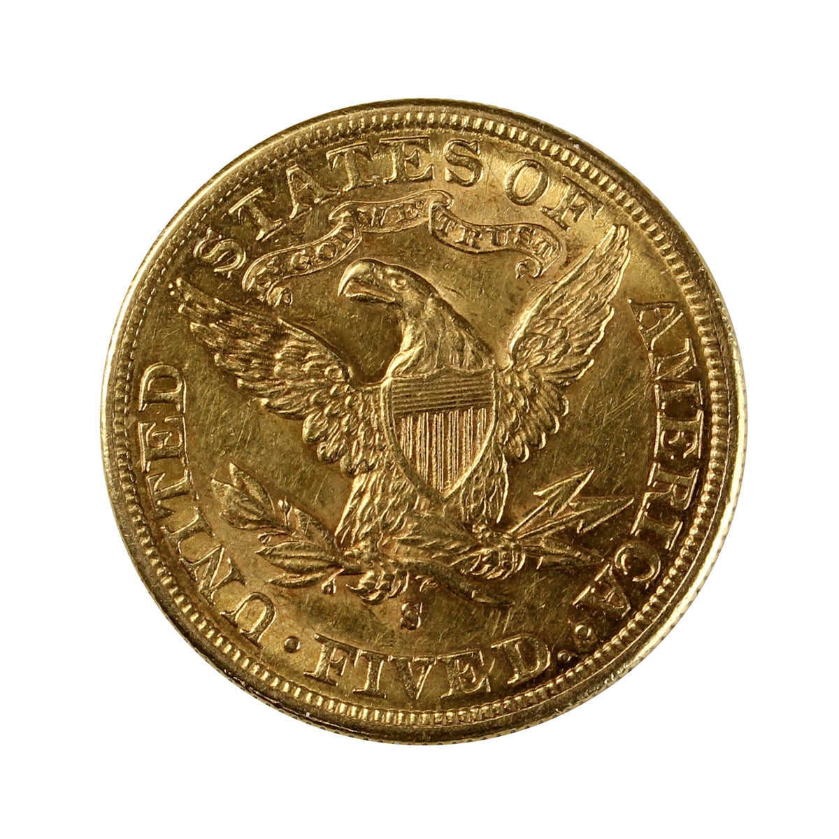 1899 S USA $5.00 Gold Half Eagle AU-UNC (AU55)