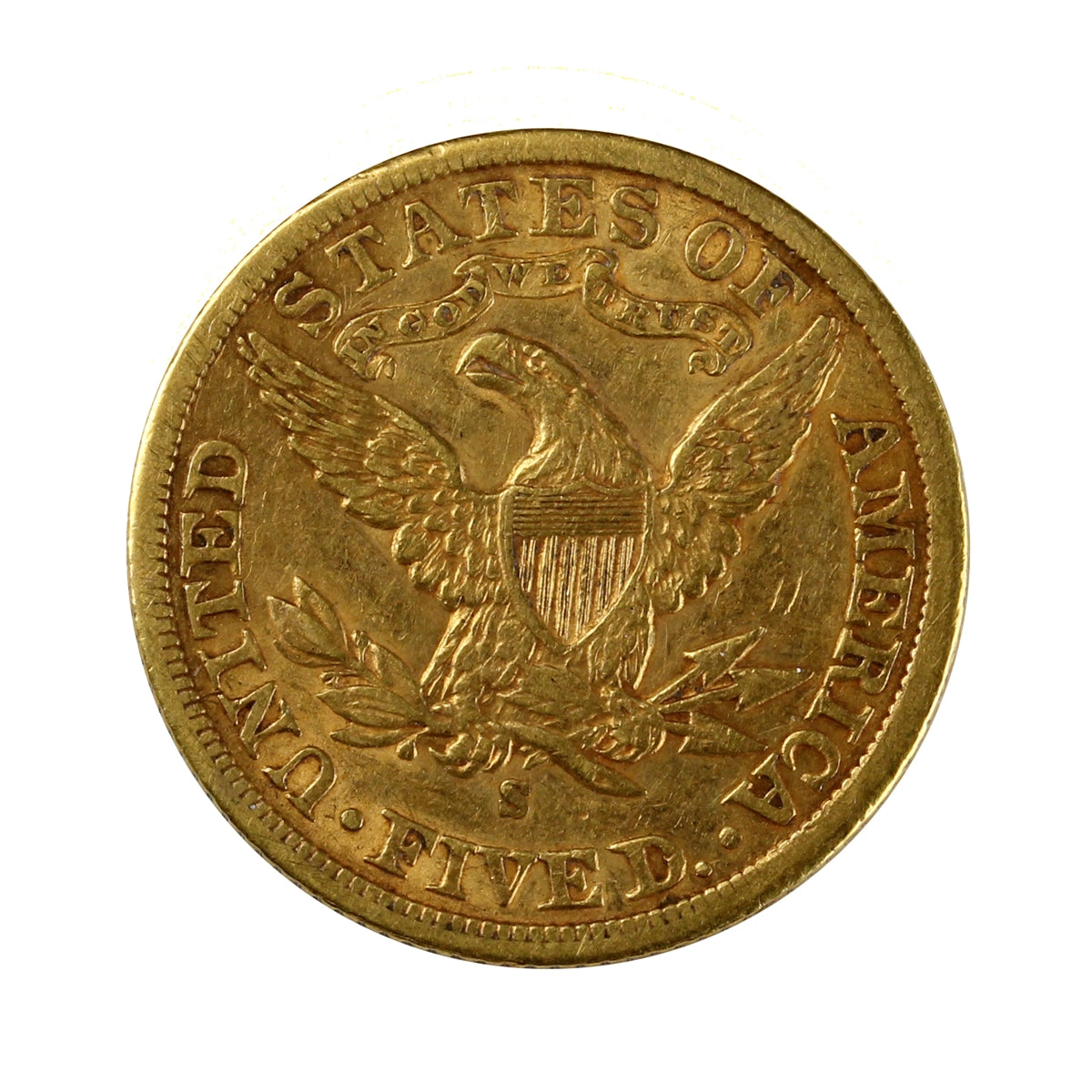 1901 S USA $5.00 Gold Half Eagle VF-EF (VF30)