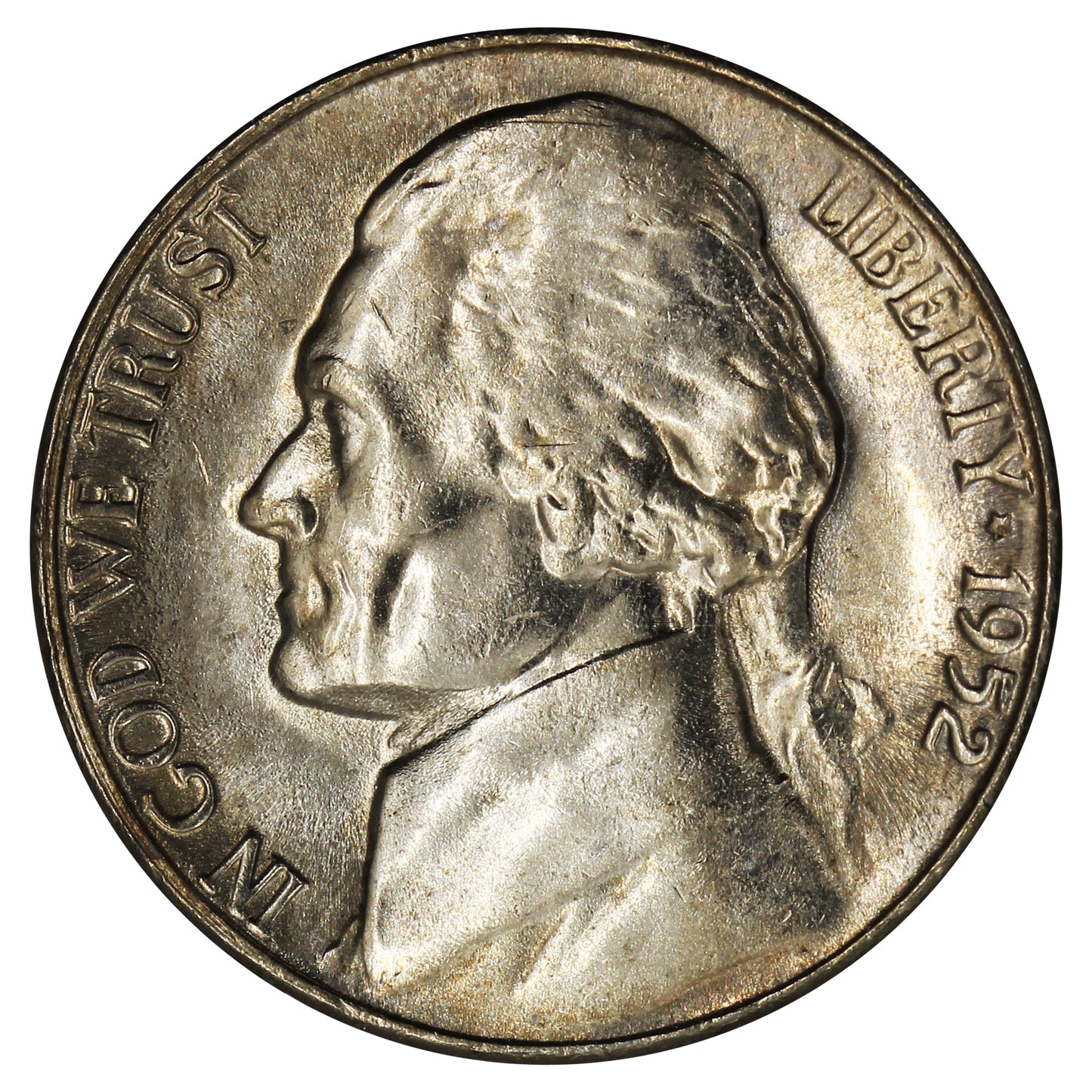 1952 S USA Nickel Choice Brilliant Uncirculated (MS64)
