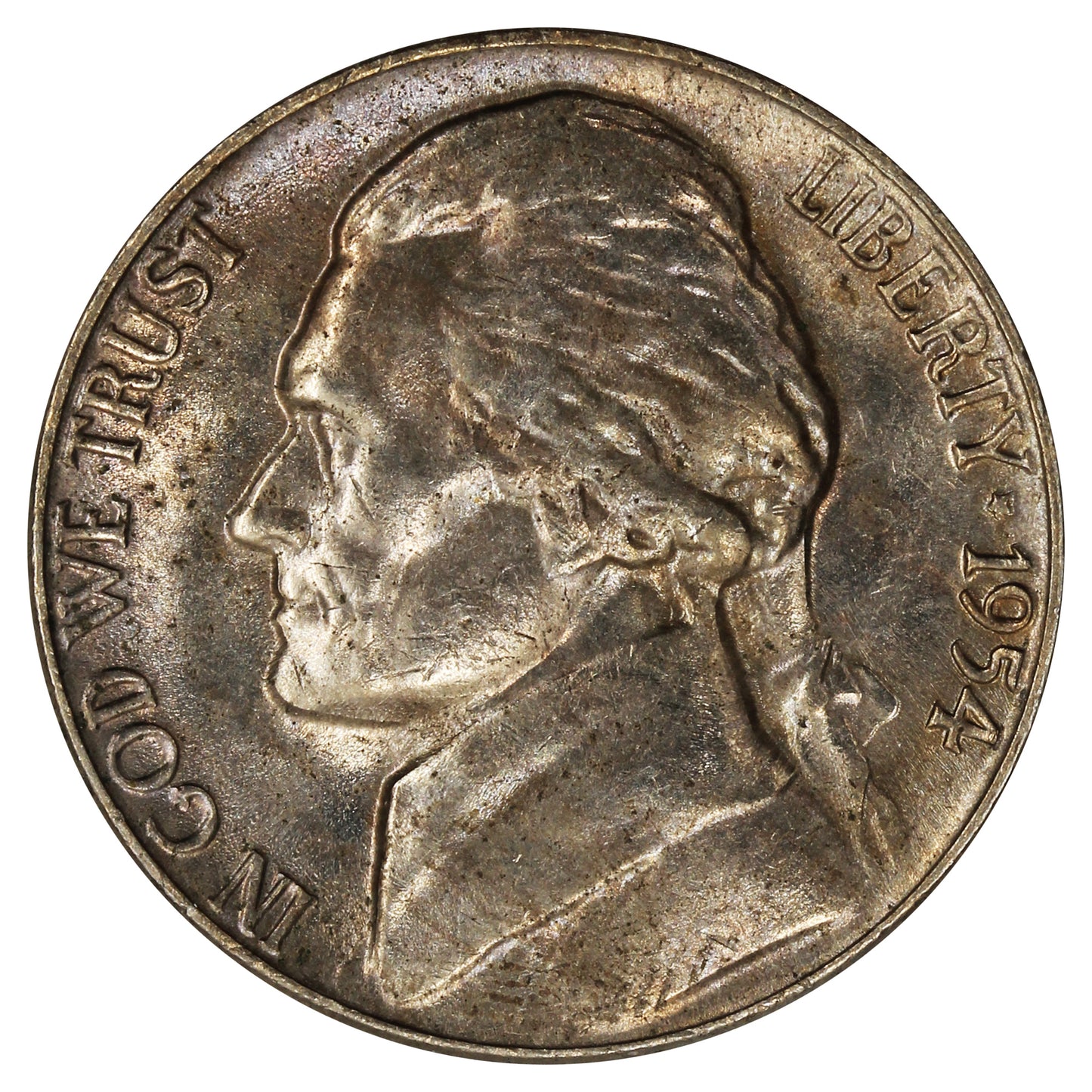 1954 USA Nickel Choice Brilliant Uncirculated (MS64)