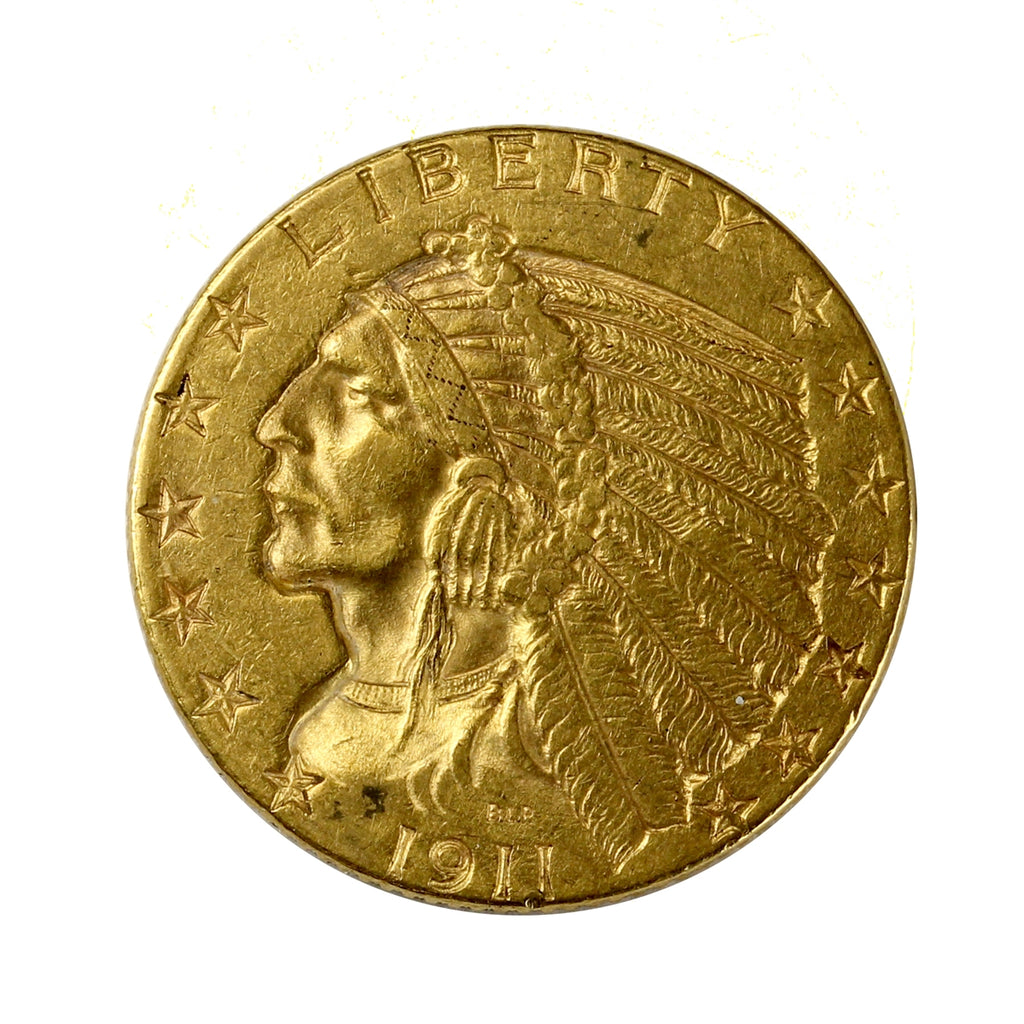 1911 USA $5.00 Gold Half Eagle Extra Fine (EF40)