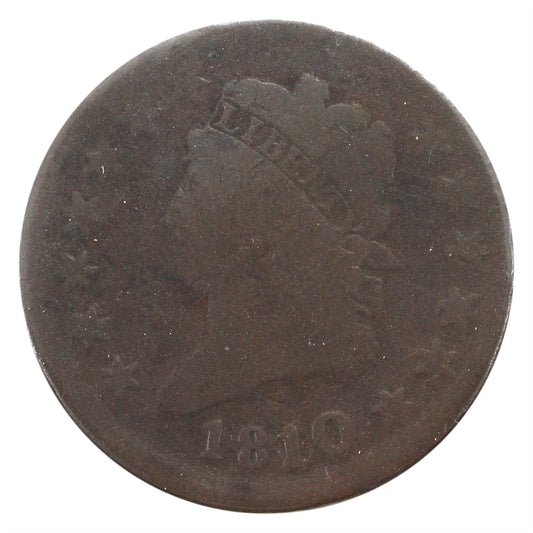 1810 10 Over 09 USA Cent G-VG (G-6) $