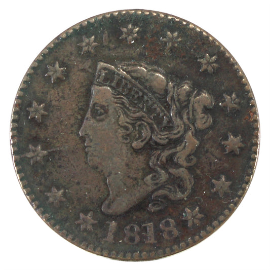 1818 USA Cent VF-EF (VF-30) $