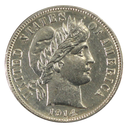 1914 S USA Dime EF-AU (EF-45) $