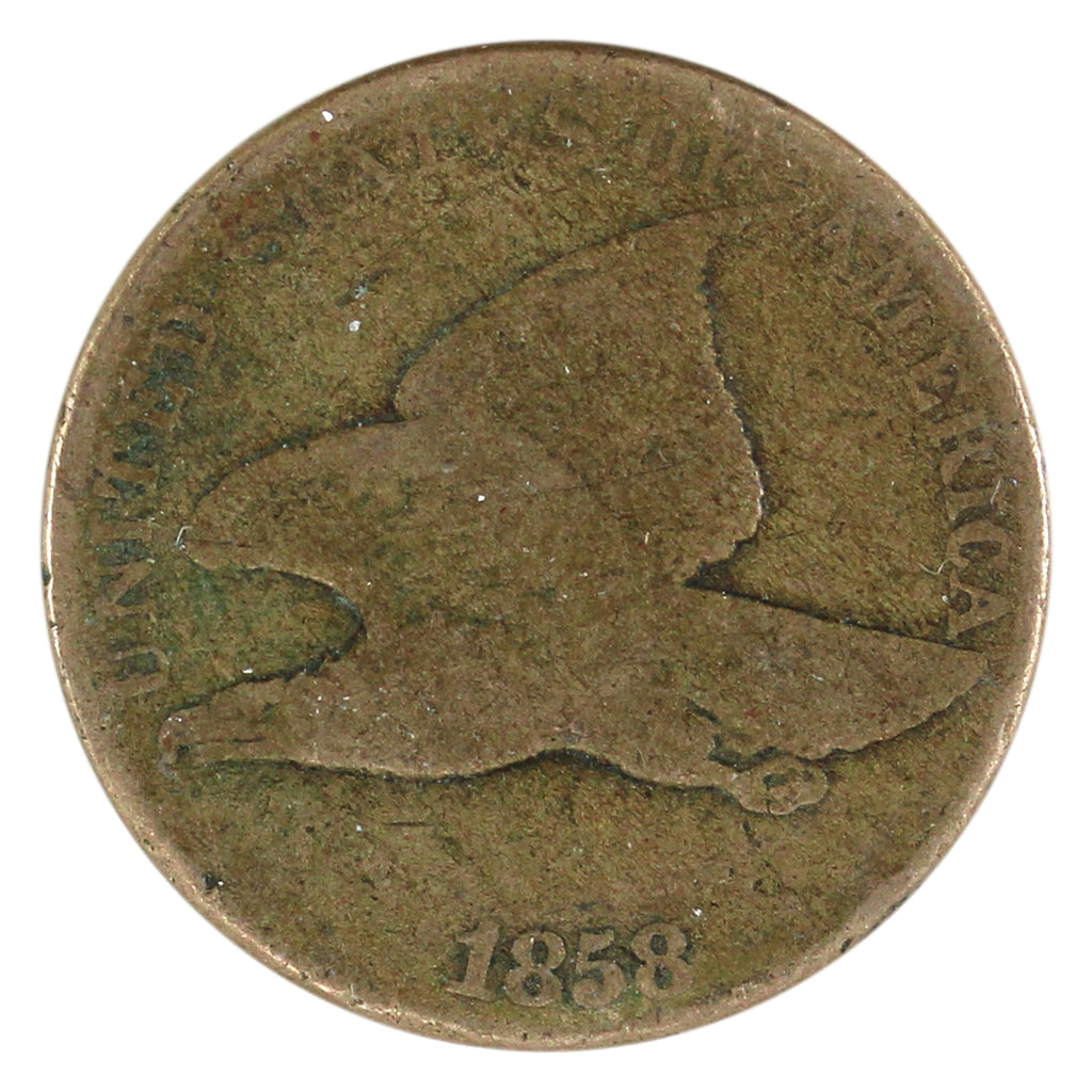 1858 Large Letters USA Cent Good (G4)