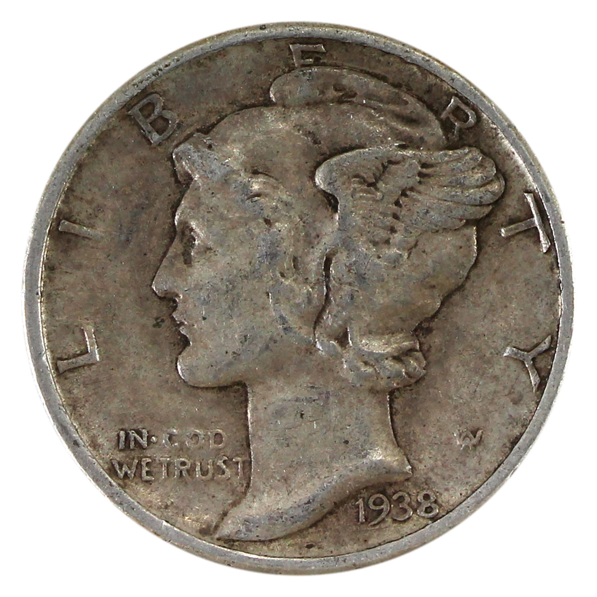 1938 USA Dime Extra Fine (EF40)