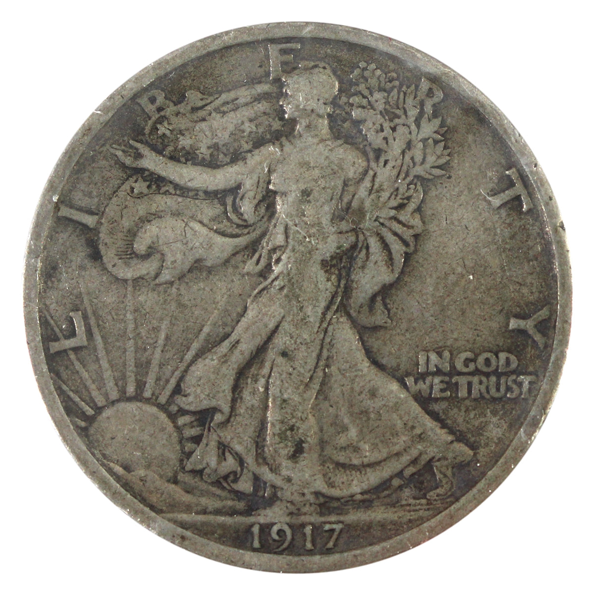 1917 USA Half Dollar Fine (F12)