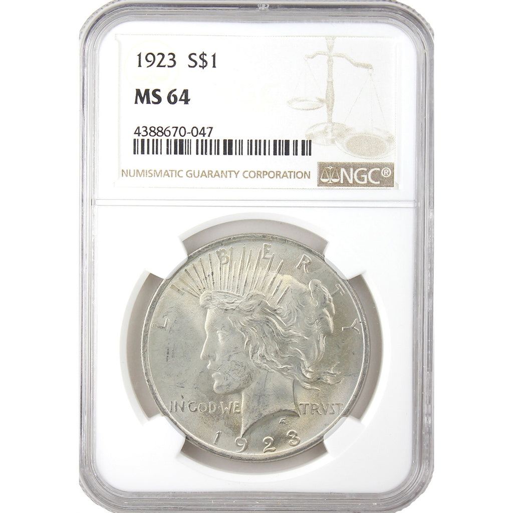 1923 USA Dollar NGC Certified MS64
