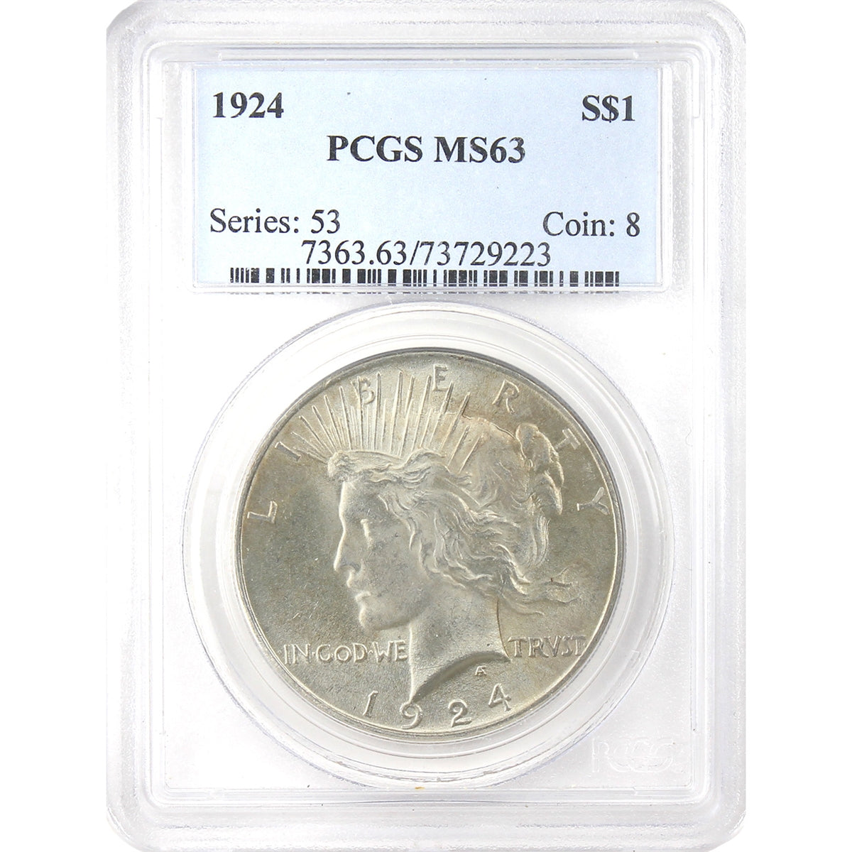 1924 USA Dollar PCGS Certified MS63