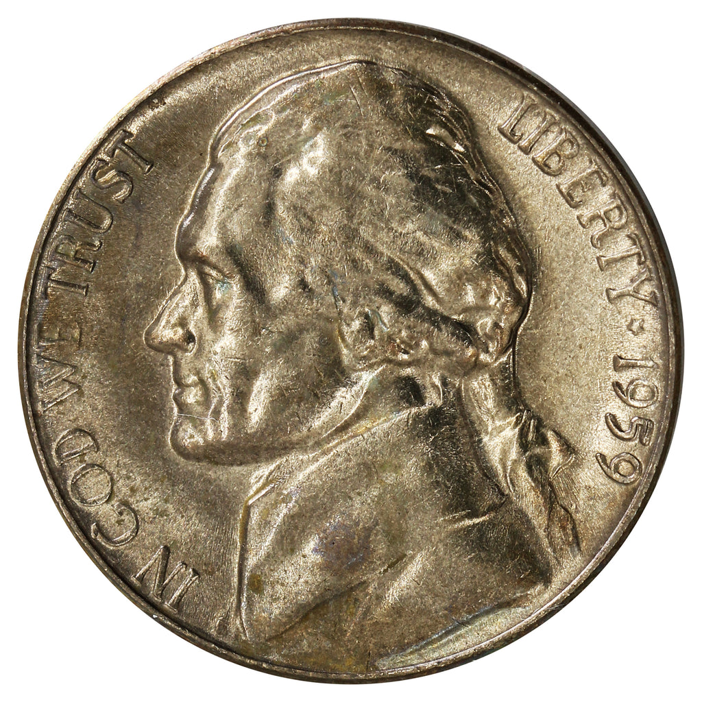 1959 USA Nickel Choice Brilliant Uncirculated (MS64)