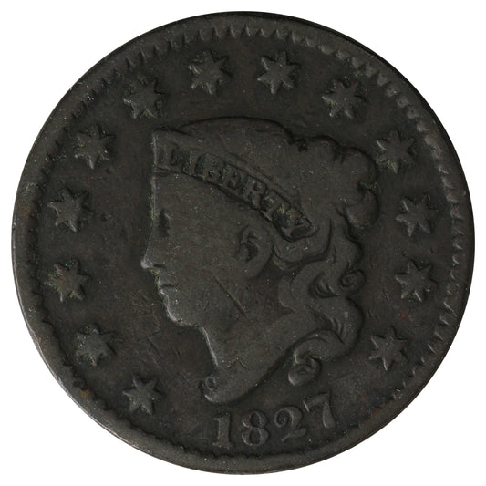 1827 USA Cent Very Good (VG-8) $
