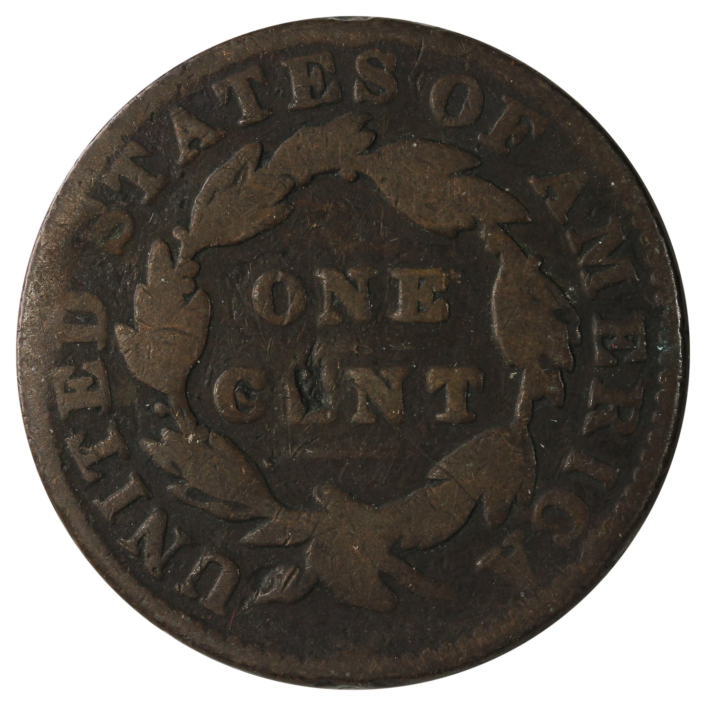 1832 Medium Letters USA Cent G-VG (G6) $