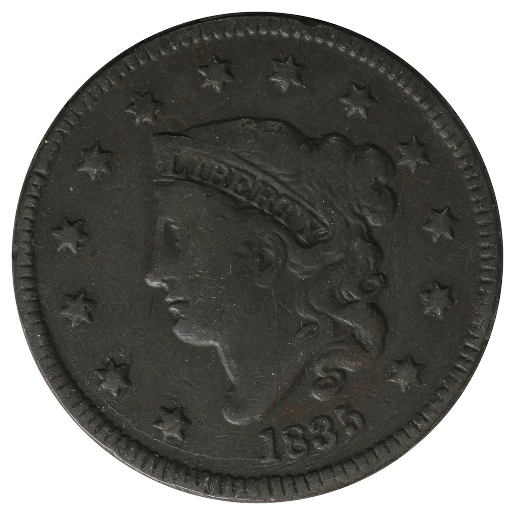 1835 Small 8 & Stars USA Cent Very Fine (VF-20) $