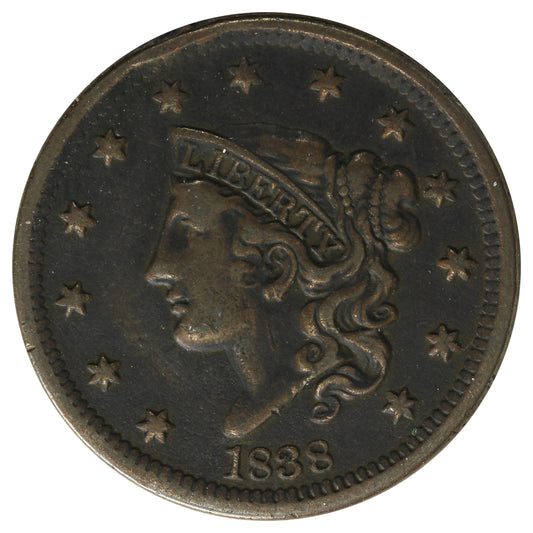 1838 USA Cent Very Fine (VF-20) $