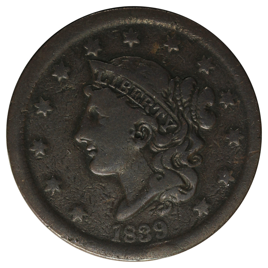 1839 Head of 1838 Cent VG-F (VG-15) $