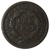 1840 Small Date Over Large 18 USA Cent VG-F (VG-15) $