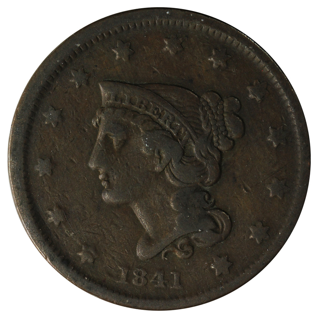 1841 USA Cent F-VF (F-15) $