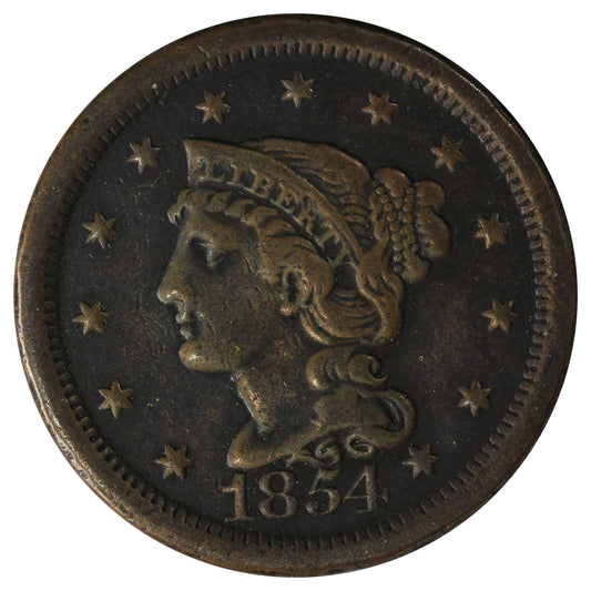 1854 USA Cent Very Fine (VF-20) $