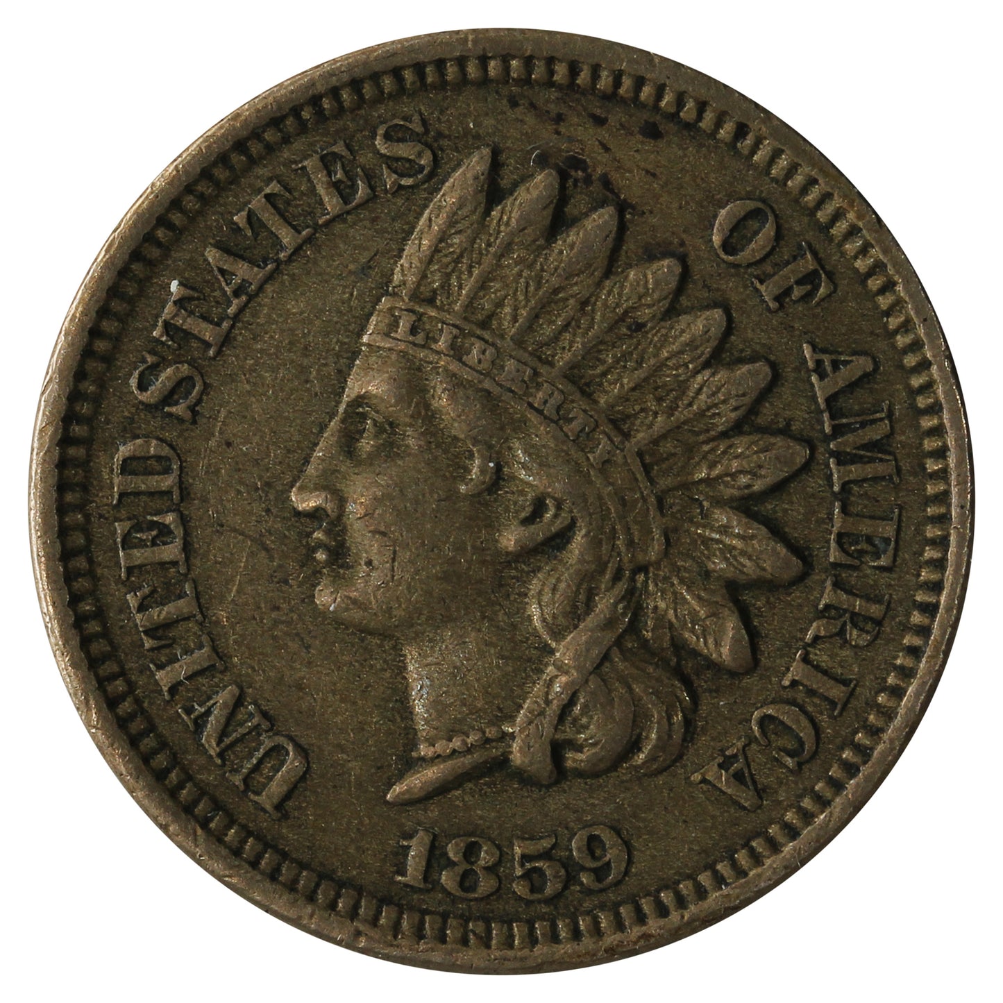1859 USA Cent Extra Fine (EF40) $