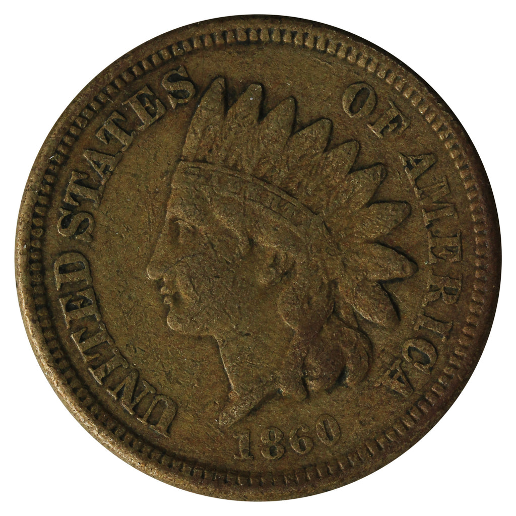 1860 Broad Bust USA Cent VF-EF (VF30) $
