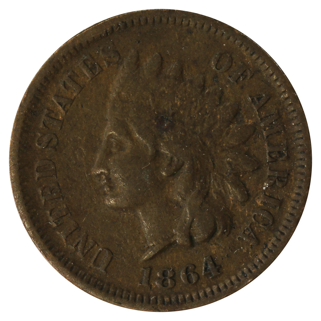 1864 Var. 3 With L USA Cent Fine (F12) $